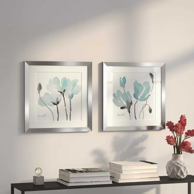 " Teal Magnolias I " 2 - Pieces