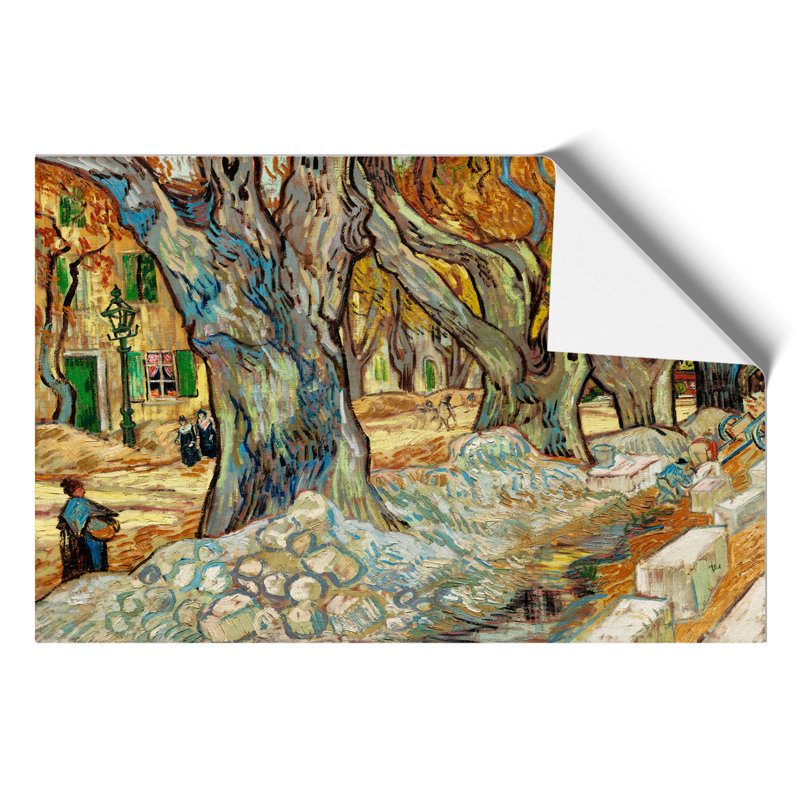 The Large Plane Trees by Vincent Van Gogh - No Frame Painting, 21cm H x 30cm W x 0.1cm D