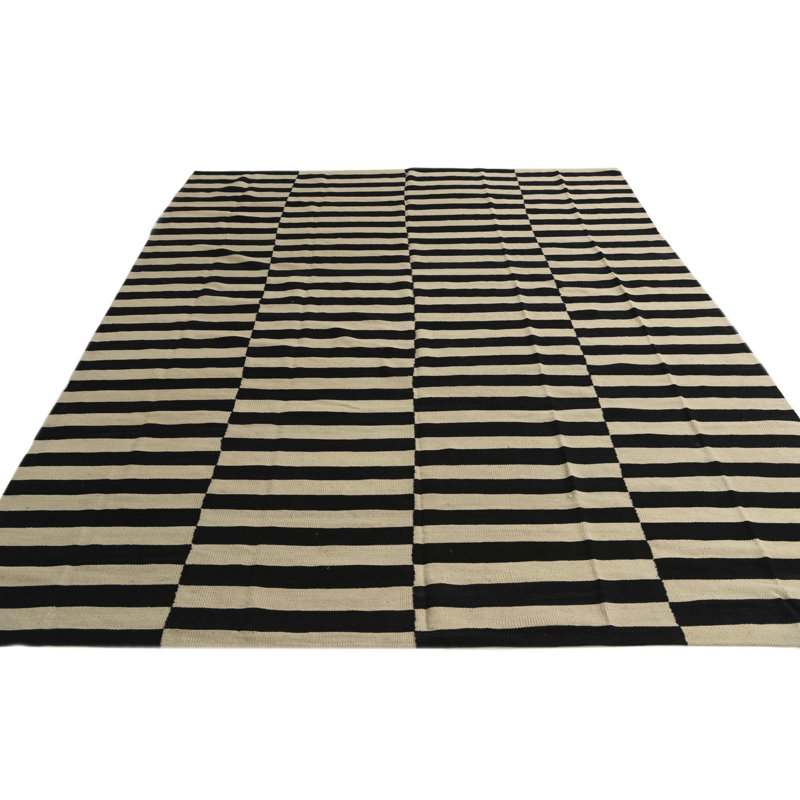 Tapis noir et blanc Orta