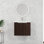 Meuble-lavabo moderne, armoire de salle de bain avec lavabo en résine et portes à fermeture douce