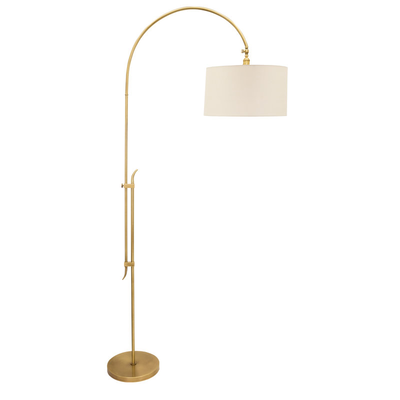 Windsor Arched Floor Lamp, Antique Brass