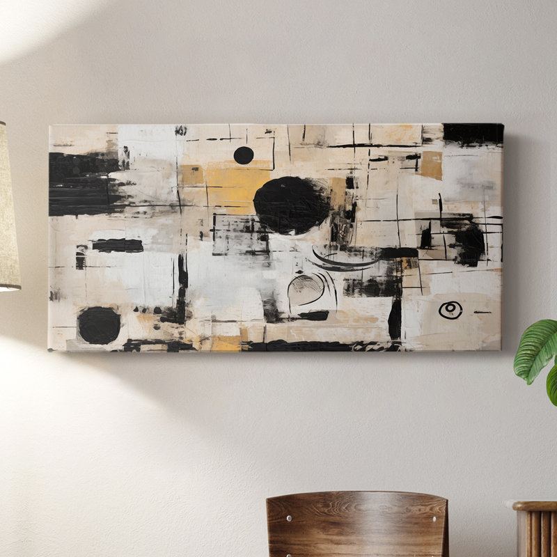 Abstract Series 4 #XXV-Gallery Wrapped Canvas, 16" H x 32" W
