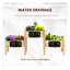 Lit de jardin surélevé avec 3 jardinières Outsunny