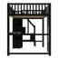 Lit mezzanine Nookloft pour enfants, robuste, avec escalier de rangement et étagères intégrées-134083573-134083574