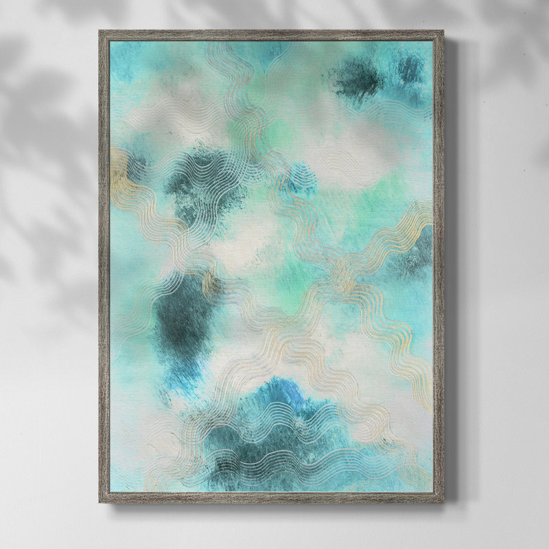 Blue Shift I Framed Print - Solid Wood, 11" H x 9" W