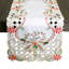 Chemin de table rouge brodé à paillettes-397958500-397958497