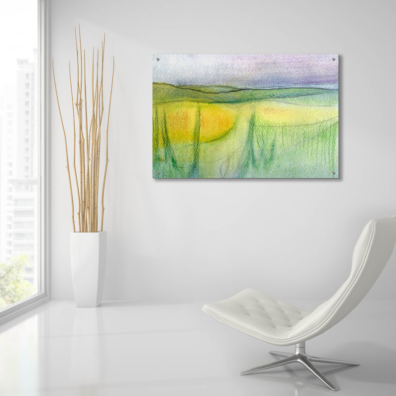  «The Autre Side 1» par Renee Kaelber, art mural en verre acrylique, 36 po x 24 po, H 24 po x l 36 po