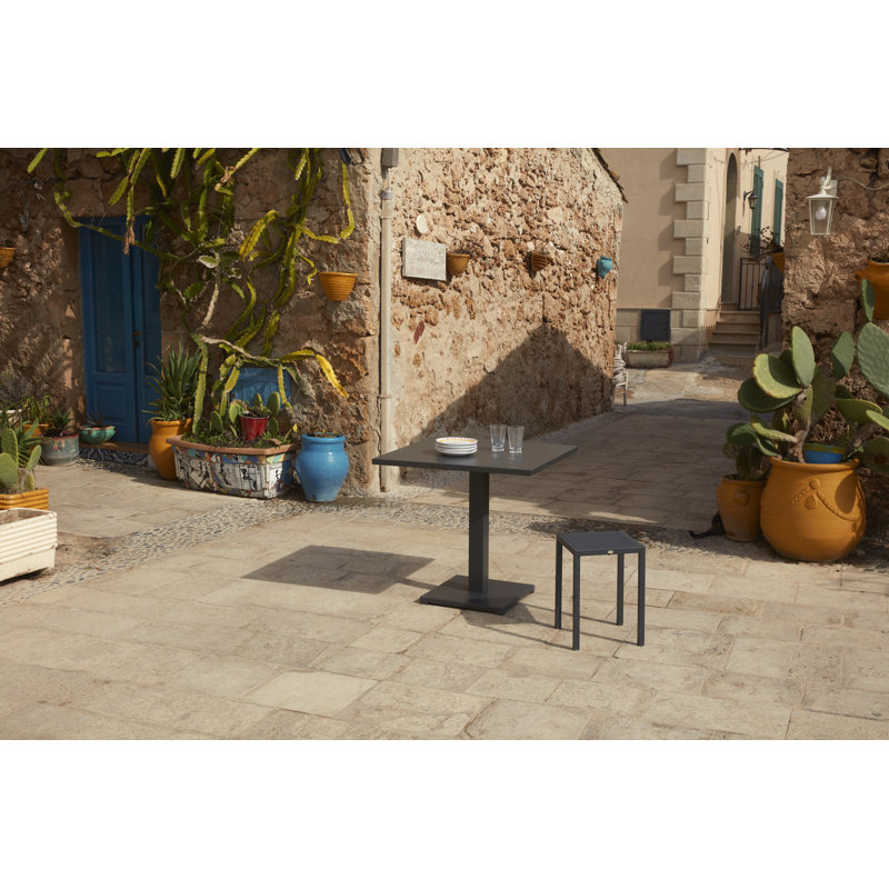 Kelsei Square Metal Outdoor Bistro Table , 31.5'' in. W 31.5'' in. D