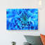 Blue Dahlia Flower Painting - Wrapped Canvas-56654951