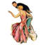 Reproduction de couple vintage sur toile tendue-15835938