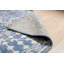 Blue Hand-Knotted Wool Bamboo Silk Framed Floral Garden Geometric Modern Contemporary Carpet Rug-765306589