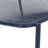 Stackable Outdoor Iron Chairs with Matte Navy Blue Finish for Easy Storage and Stylish Seating, Perfect for Summer Days and Compact Spaces.-1775250080