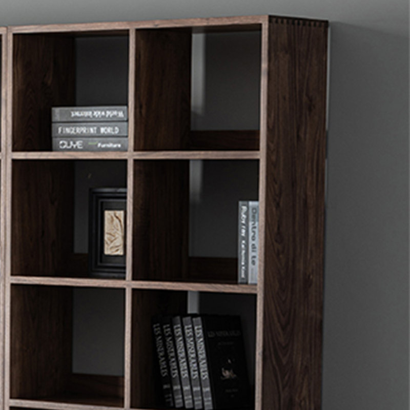 Black walnut solid wood bookcase