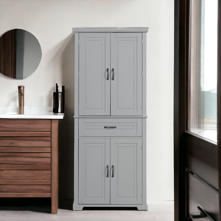 Wildon Home® Arkansas Tall Bathroom Cabinet, Freestanding Storage