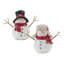 Figurine bonhomme de neige avec écharpe (ensemble de 4)