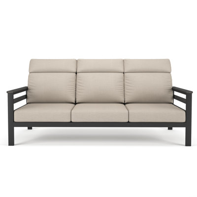 Canapé d'extérieur en métal avec coussin Sunbrella Townsend