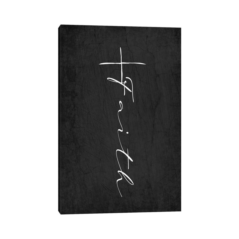 Faith Cross - reproduction sur toile tendue, H 18 po x l 12 po x 1,5 po