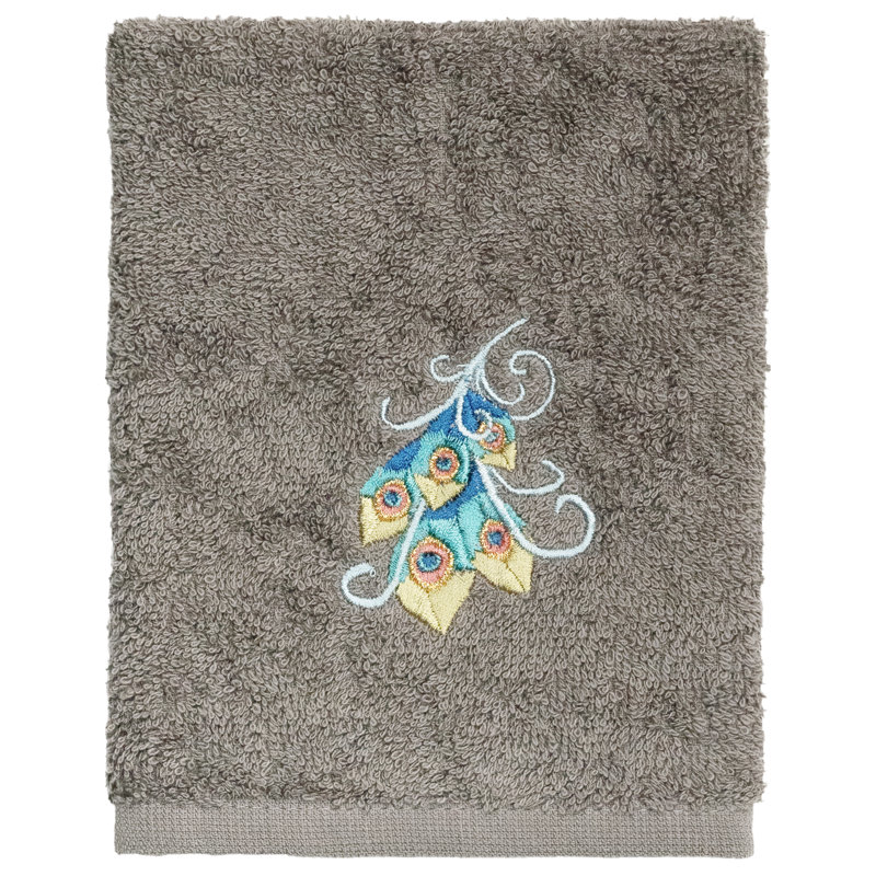100% Turkish Cotton Washcloth, Dark Gray
