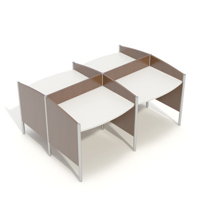 Wave III U-Shaped 2 Person Benching Workstation