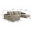 Boneless 107" L-Shaped Sofa with Ottoman