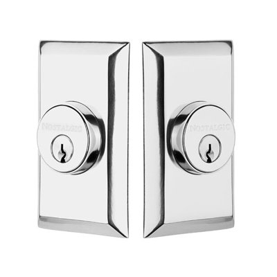 Nostalgic Warehouse Studio Plate Double Cylinder Deadbolt