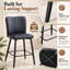 Tabouret de bar moderne en similicuir 24 po avec structure en métal-2124147738-2124147739