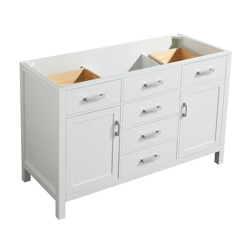 Base de meuble-lavabo simple Petrel, Blanc