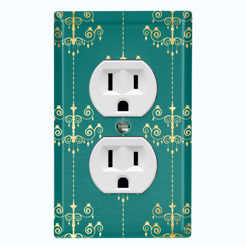 Patterned 1 - Gang Toggle Light Switch Standard Wall Plate