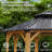 13 Ft. x 13Ft. Outdoor Octagon Spruce Wooden Gazebos with Galvanized Steel Roof for Garden, Porch and  Lawn