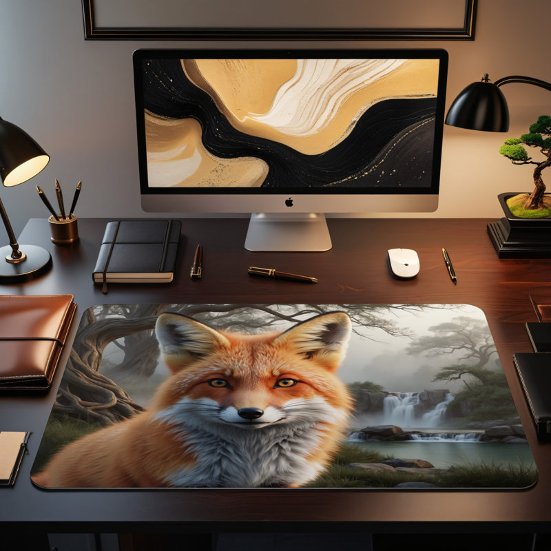 Polyester Desk Pad, 14.4x12.1