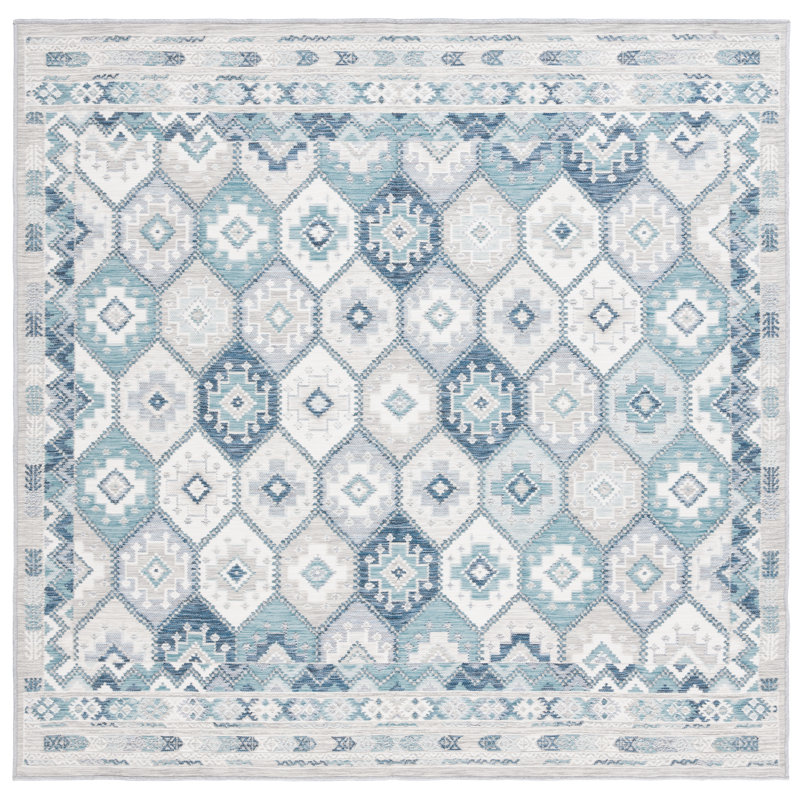 Tapis intérieur / extérieur Offerman Sunrise, Carré 6 pi 7 po