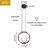 7.9-Inch Led Antler Bedside Pendant