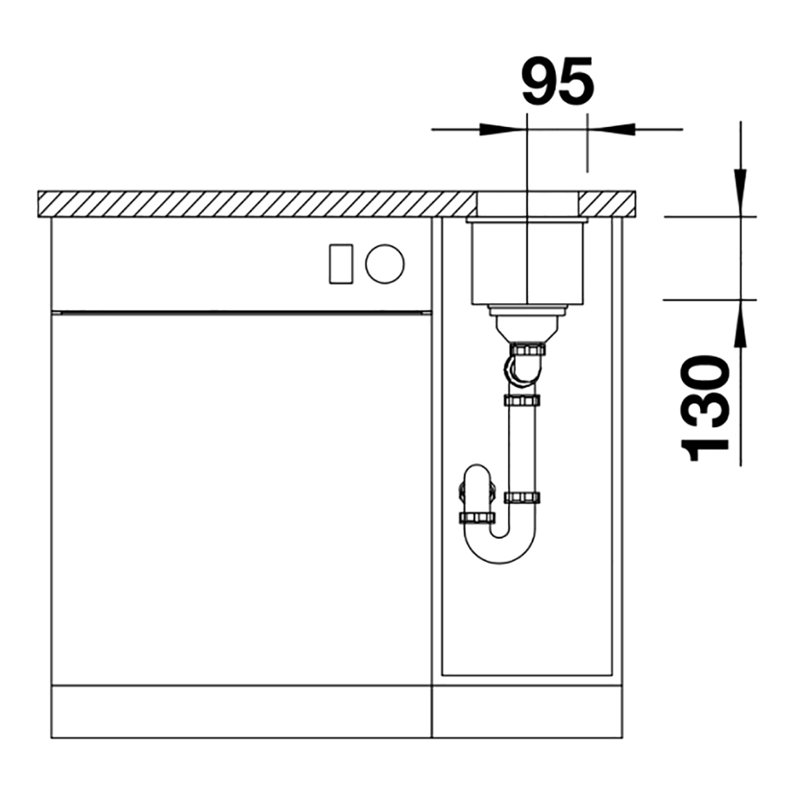 Subline Undermount Kitchen Sink, Rock Grey