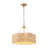 20" 6-Light Scalloped Rattan Drum Chandelier-555301178
