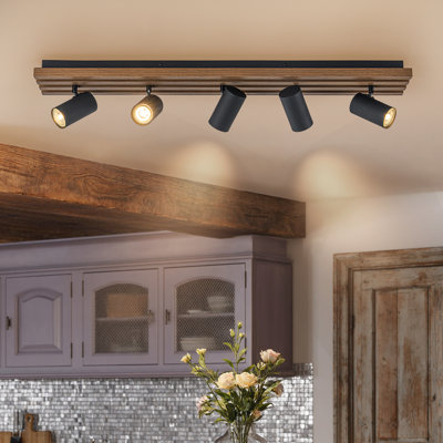 5-Light Track Light Kit With Rotatable Heads
