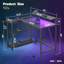 Baford L-Shaped Computer Desk with Power Outlet, Gaming Table with Monitor Stand and Shelves-416772189-468195738