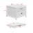 Modern 2-Door Bathroom Storage Cabinet Washer Dryer Laundry Pedestal