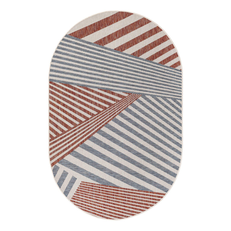 Tapis intérieur / extérieur Deadra Washington, Ovale 7 pi 10 po x 10 pi