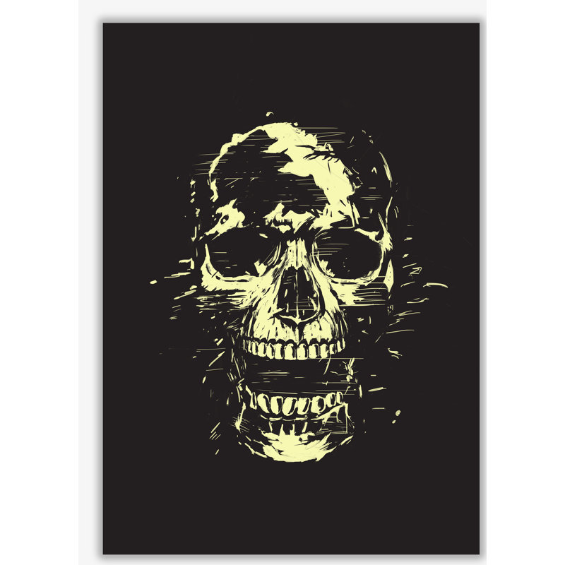 Scream Skull by Mercedes Lopes Charro - Print, No Frame, 42 cm H x 29.7 cm W x 1 cm D