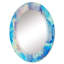 Miroir mural bleu et rose-738494521