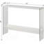Modern Glass Console Table With Storage Shelf - Stylish Narrow Entryway Sofa Table For Living Room, Hallway, And Office Décor