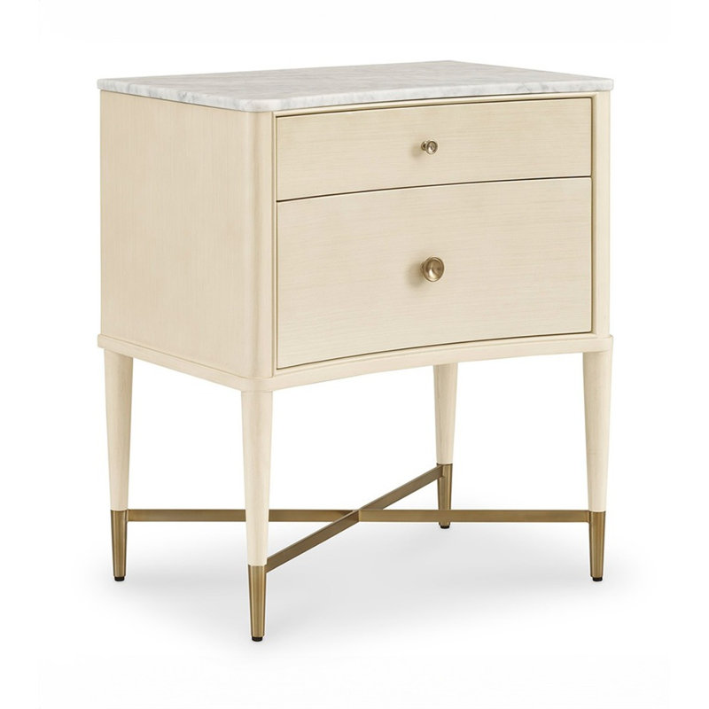Novella Nightstand With Stone Top