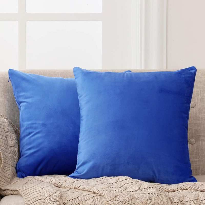 Frith Square Cushion Cover, 46cm H x 46cm W x 1cm D, Royal Blue