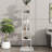 5-Tier Rotating Bookshelf, Floor Rack With Acrylic Plate And Anti-Toppling Base-61471288-61471289