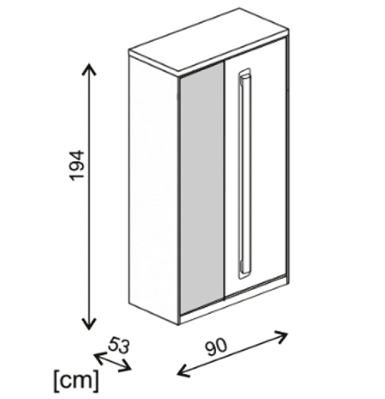 Pevzner 2 Door Manufactured Wood Wardrobe