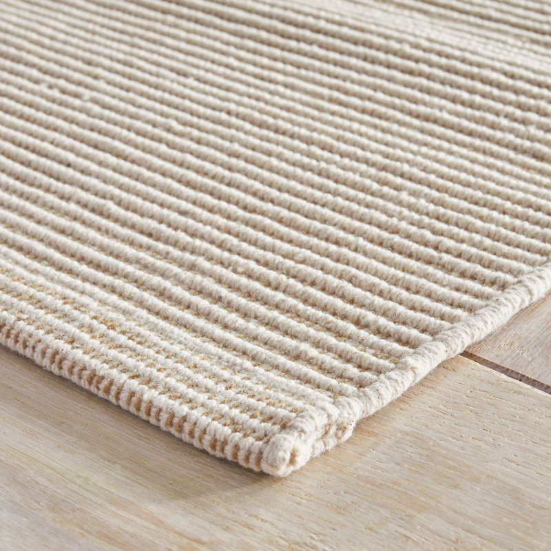 Haverhill Natural Handwoven Cotton Rug, Natural, Rectangle 8' x 10'