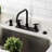 Kingston Brass Millennium Two-Handle 2-Hole 8" Centerset Kitchen Faucet-33092132