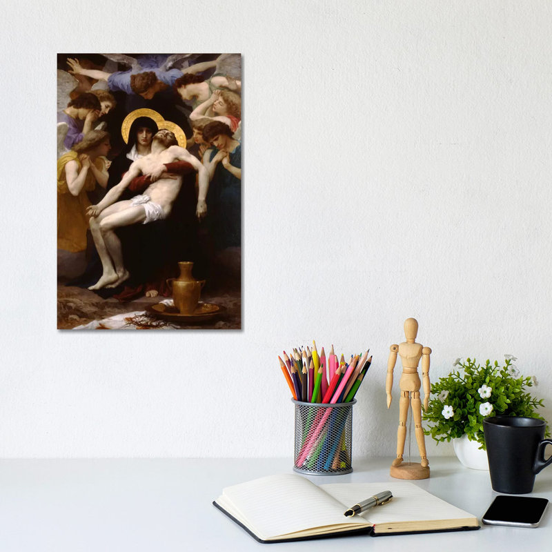 Pieta 1876 by William-Adolphe Bouguereau - Wrapped Canvas Print, 20.32 cm H x 30.48 cm W