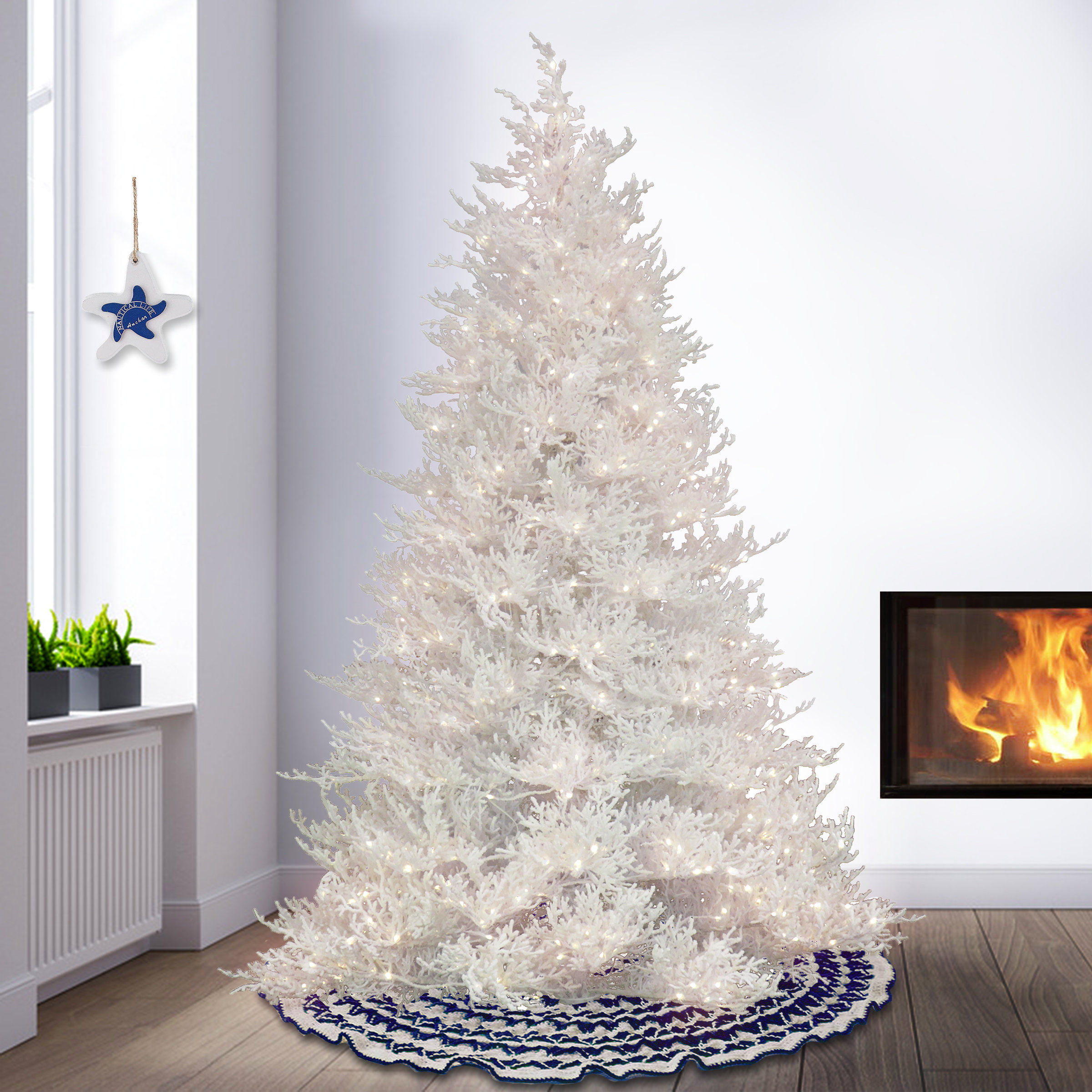 HGTV Home Collection 9' Coral Most Realistic Artificial Christmas Tree