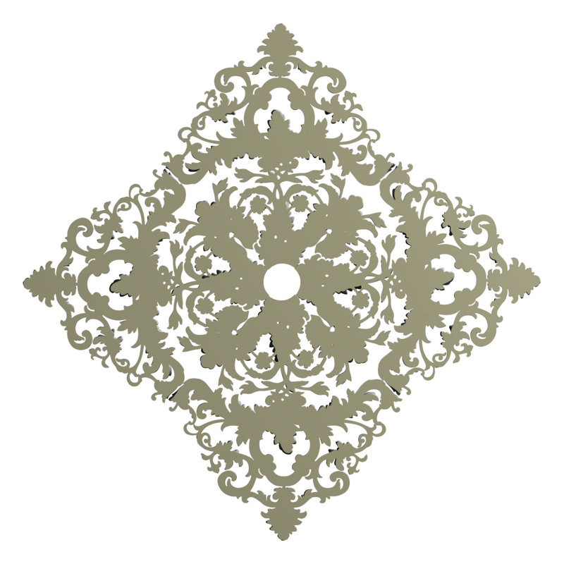 Médaillon de plafond Endurathane Arthur, DE 88 1/4 po x P 1 1/2 po, quatre pièces, apprêté en usine